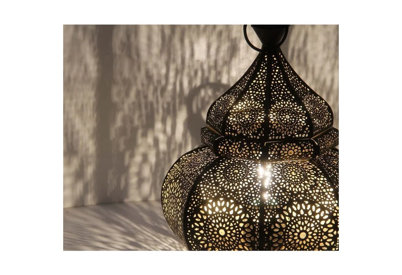 Casa Moro Orientalische Tischlampe Asif Schwarz Gold