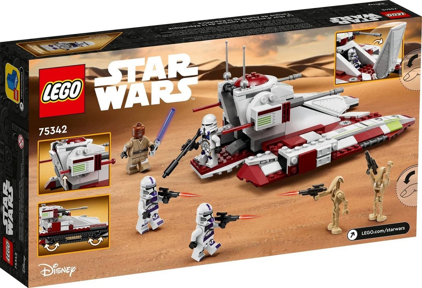 LEGO® Star Wars™ Republic Fighter Tank™ 75342 Bauset 262 Teile