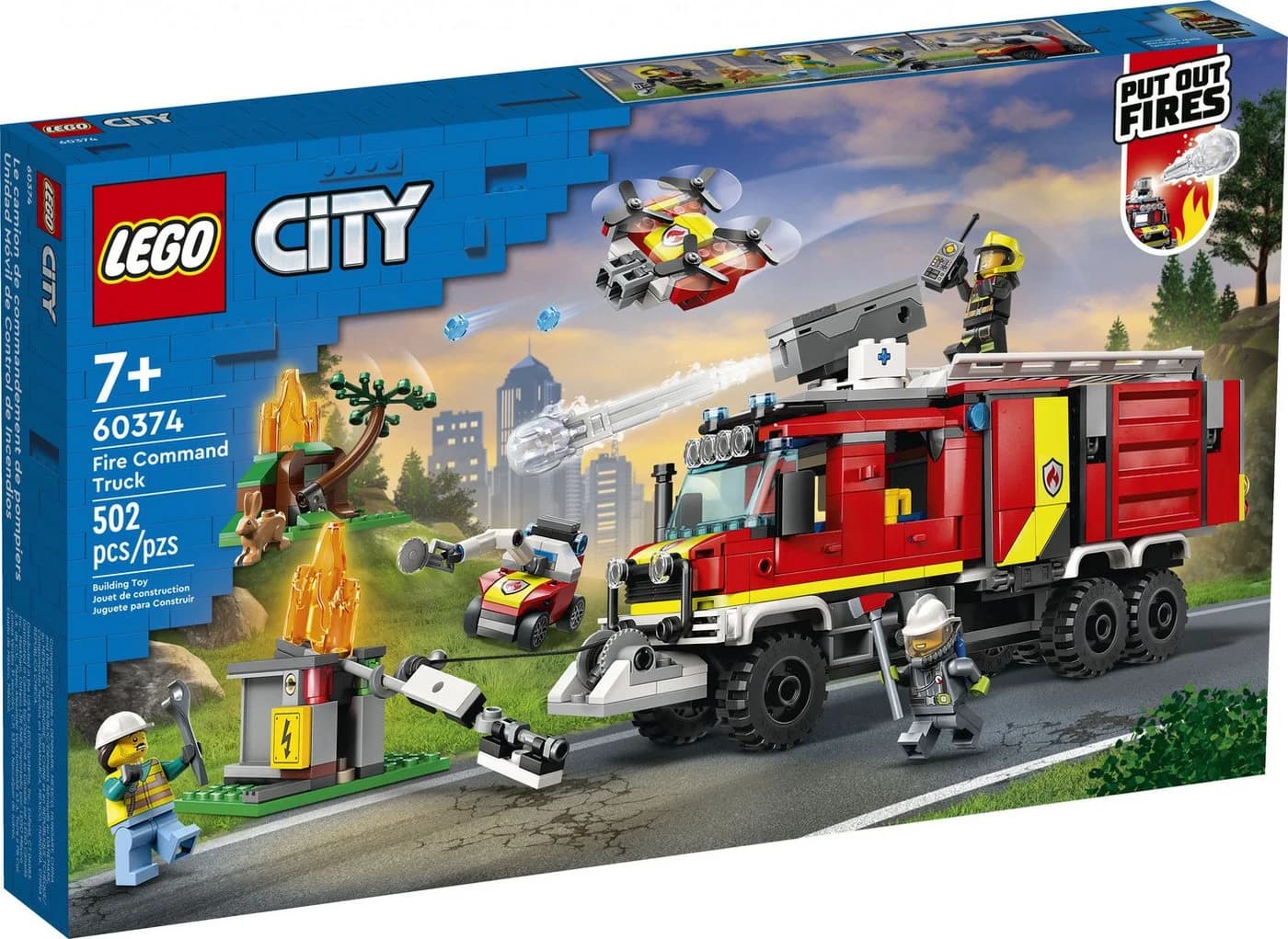 LEGO® City 60374 Einsatzleitwagen der Feuerwehr Konstruktionsspielsteine