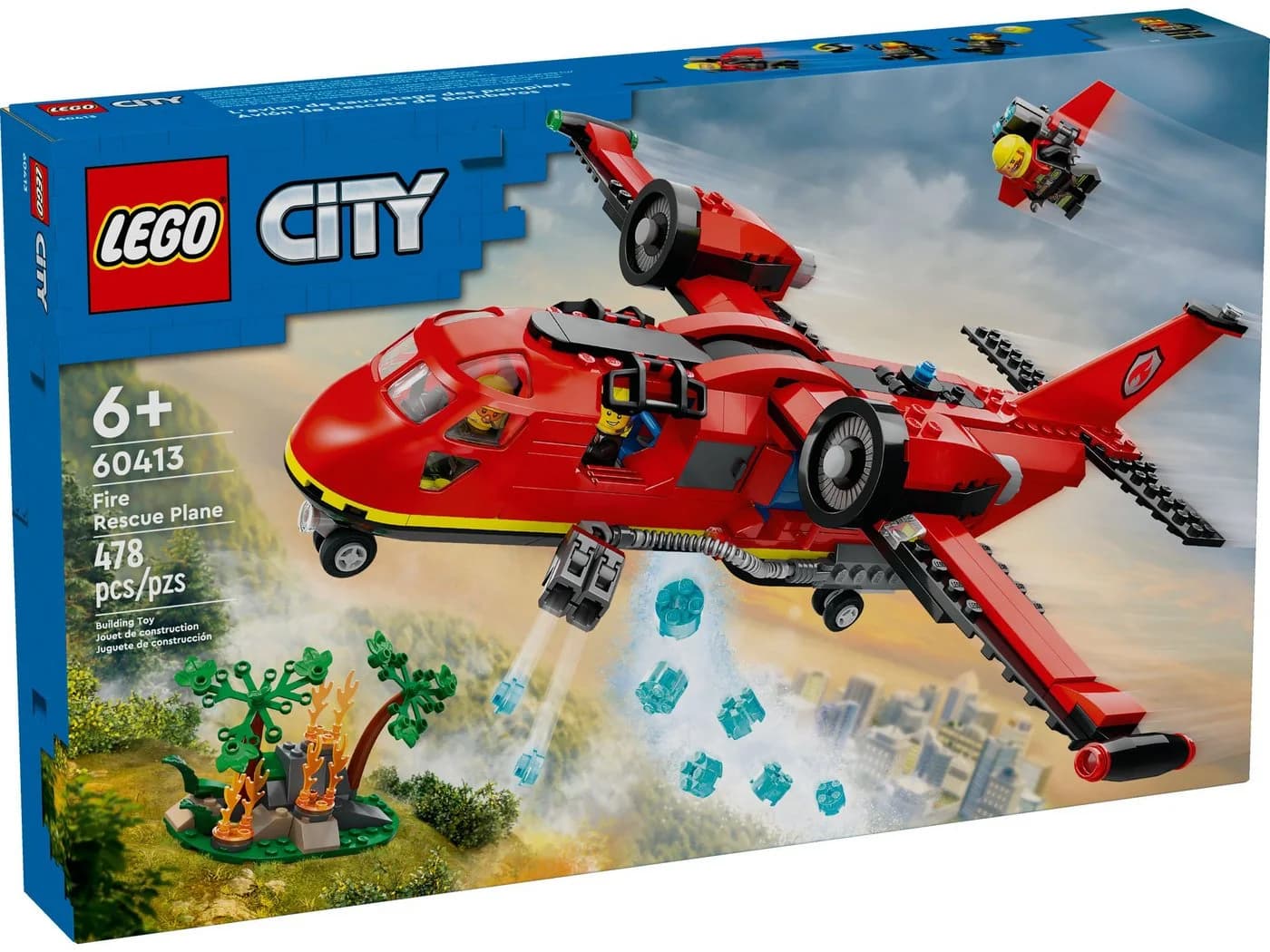 LEGO City 60413 Löschflugzeug Konstruktionsspielsteine 478 St
