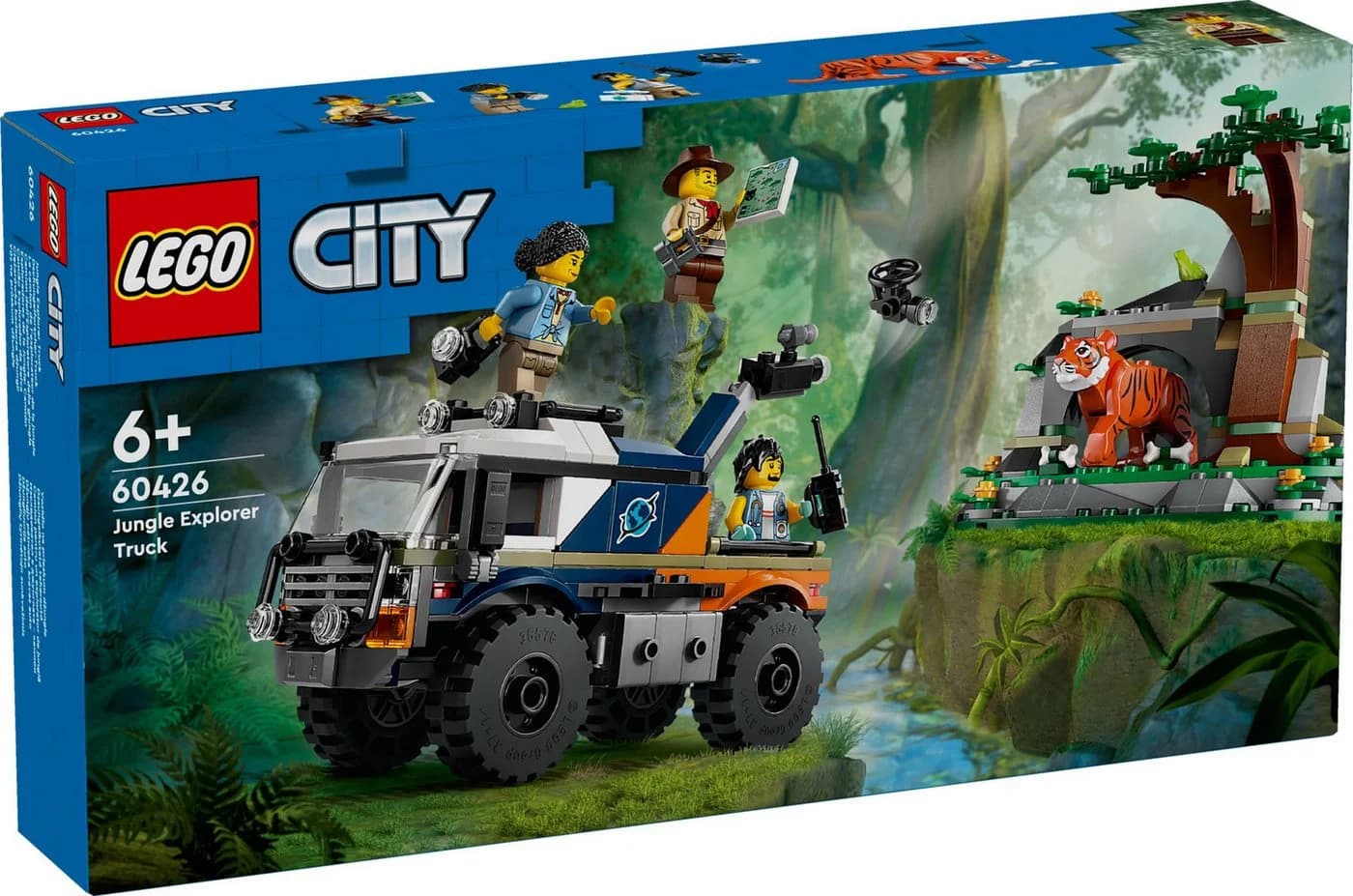 LEGO City 60426 Dschungelforscher-Truck mit Kamera-Arm & 3 Minifiguren