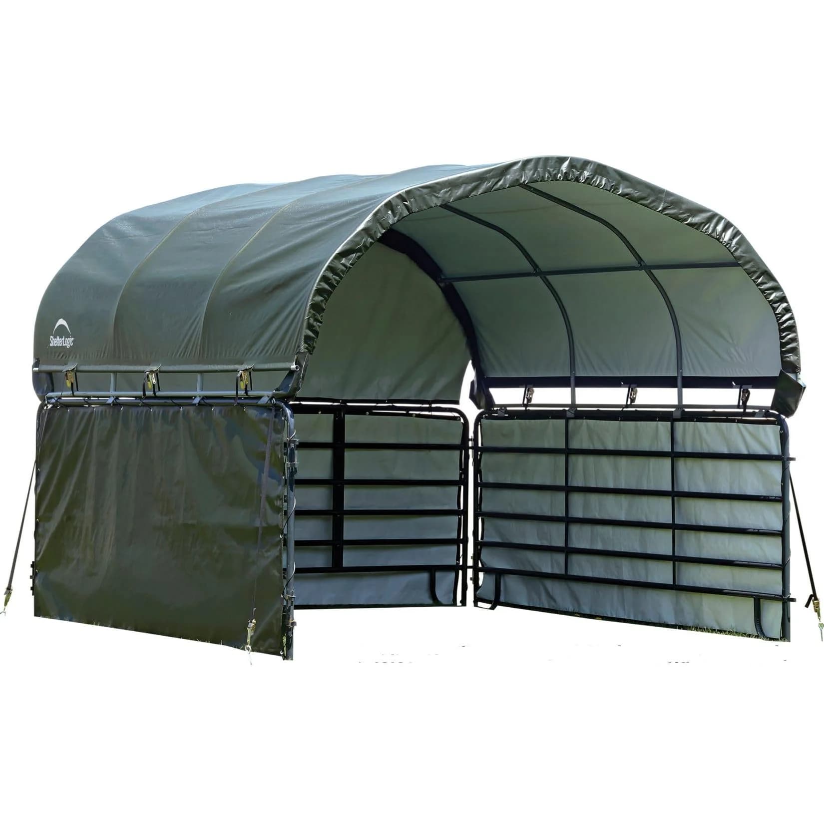 ShelterLogic Gehegeerweiterung 370 cm Grün Polyurethan