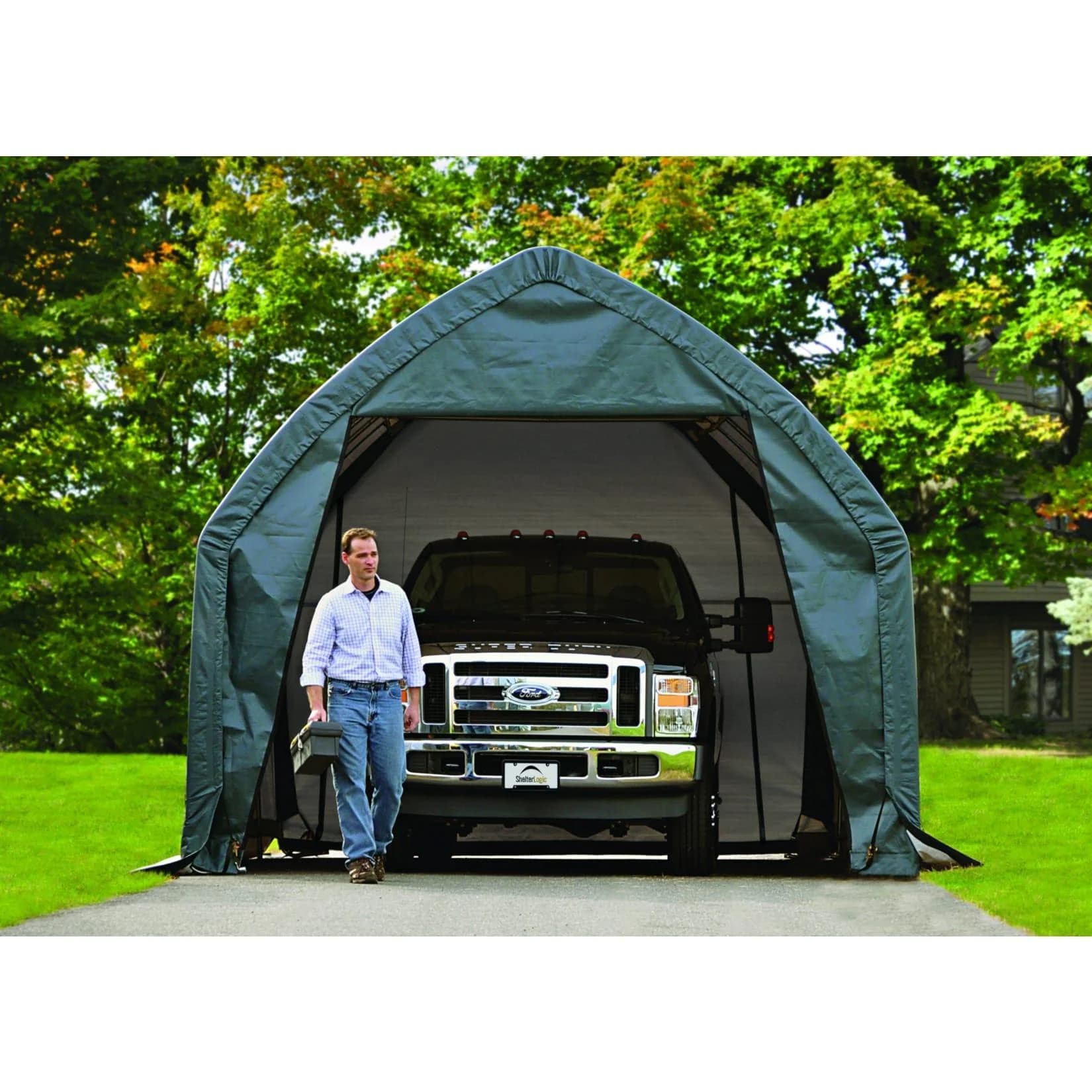ShelterLogic Garage-in-a-Box Foliengarage Grün