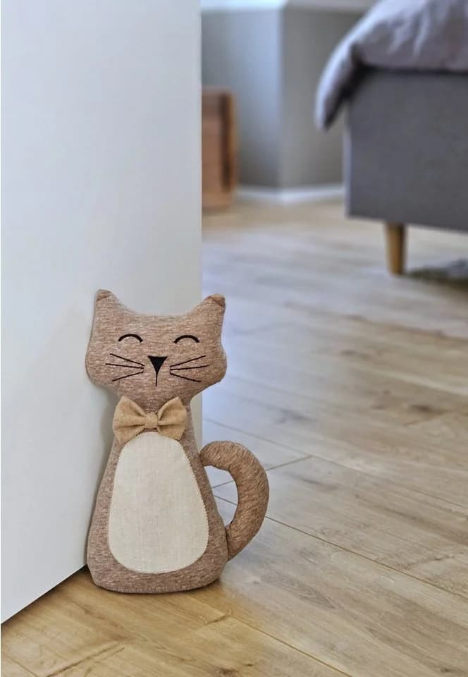 Meinposten Türstopper Katze Molly Braun Sandfüllung 1 kg