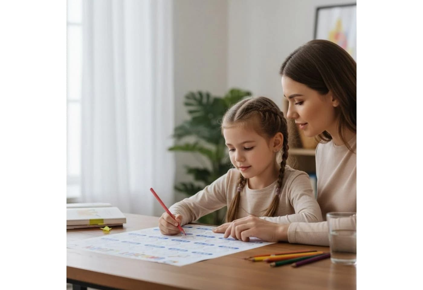 Meinposten Lernuhr Wanduhr Kinderuhr bunt analoge Montessori Kinderzimmer