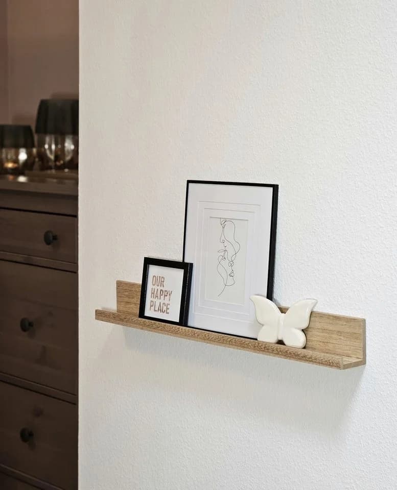 Meinposten Schweberegal Holzregal Braun