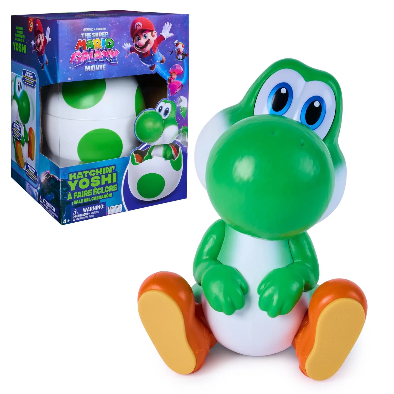 Spin Master Super Mario Galaxy Film Hatchin' Yoshi Interaktive Spielfigur Grün