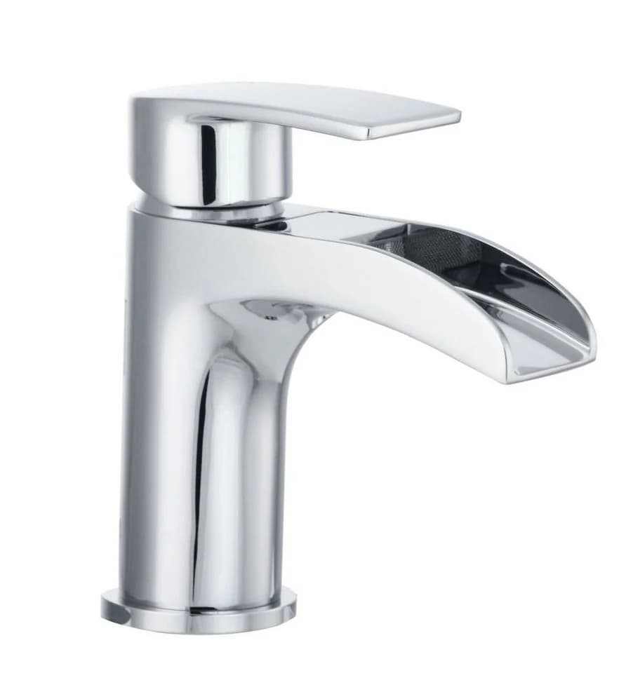 Tuganna Waschtischarmatur Wasserfall Niederdruck Chrom