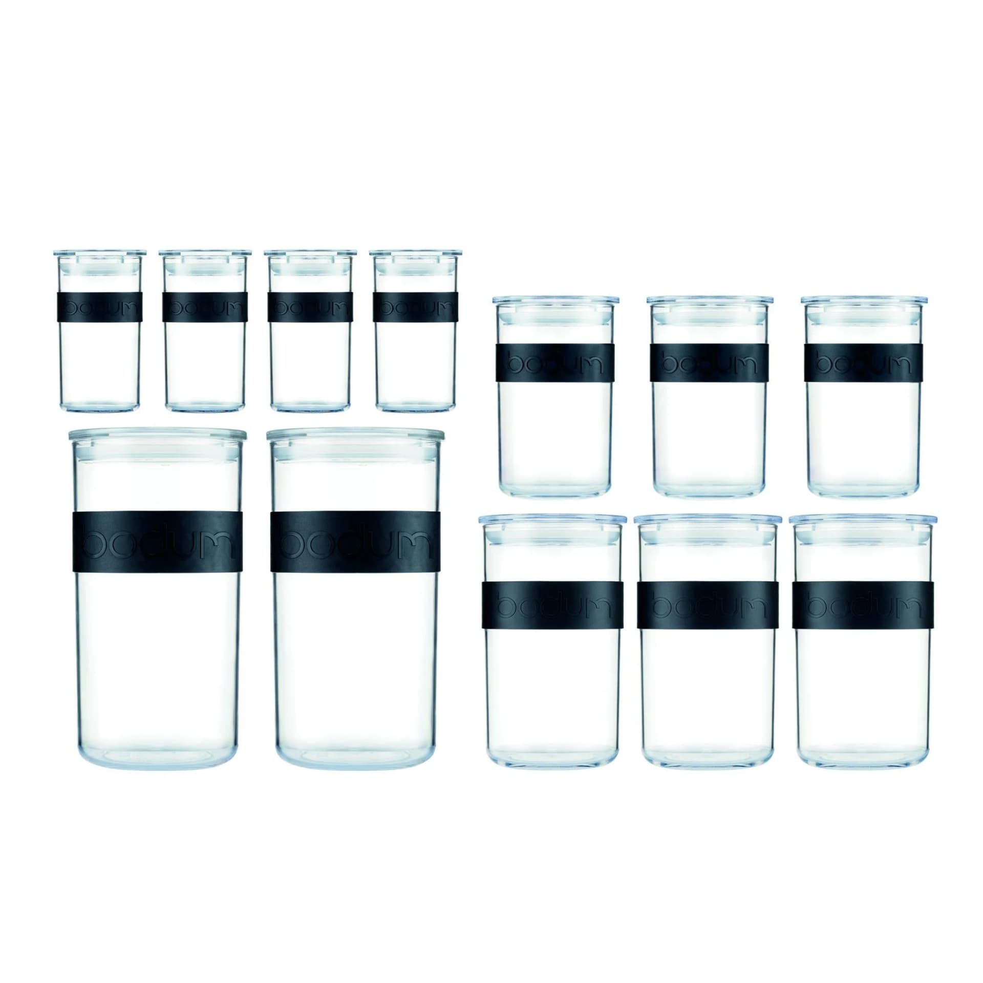 Bodum Vorratsdosen-Set PRESSO 12-teilig Kunststoff/Silikon