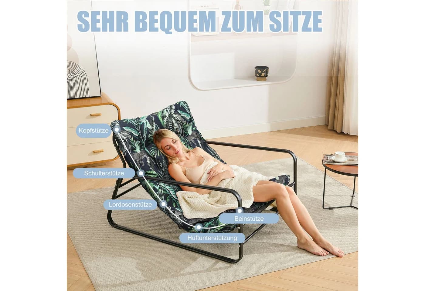 HomeMiYN Loungesessel 2er Set mit Wendekissen Grün
