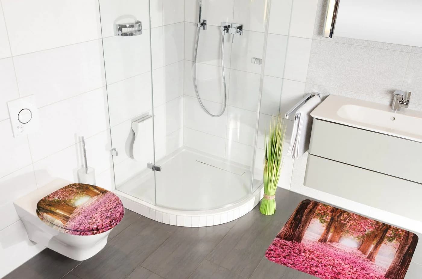 Sanilo Badematte Romantik Rosa Polyester
