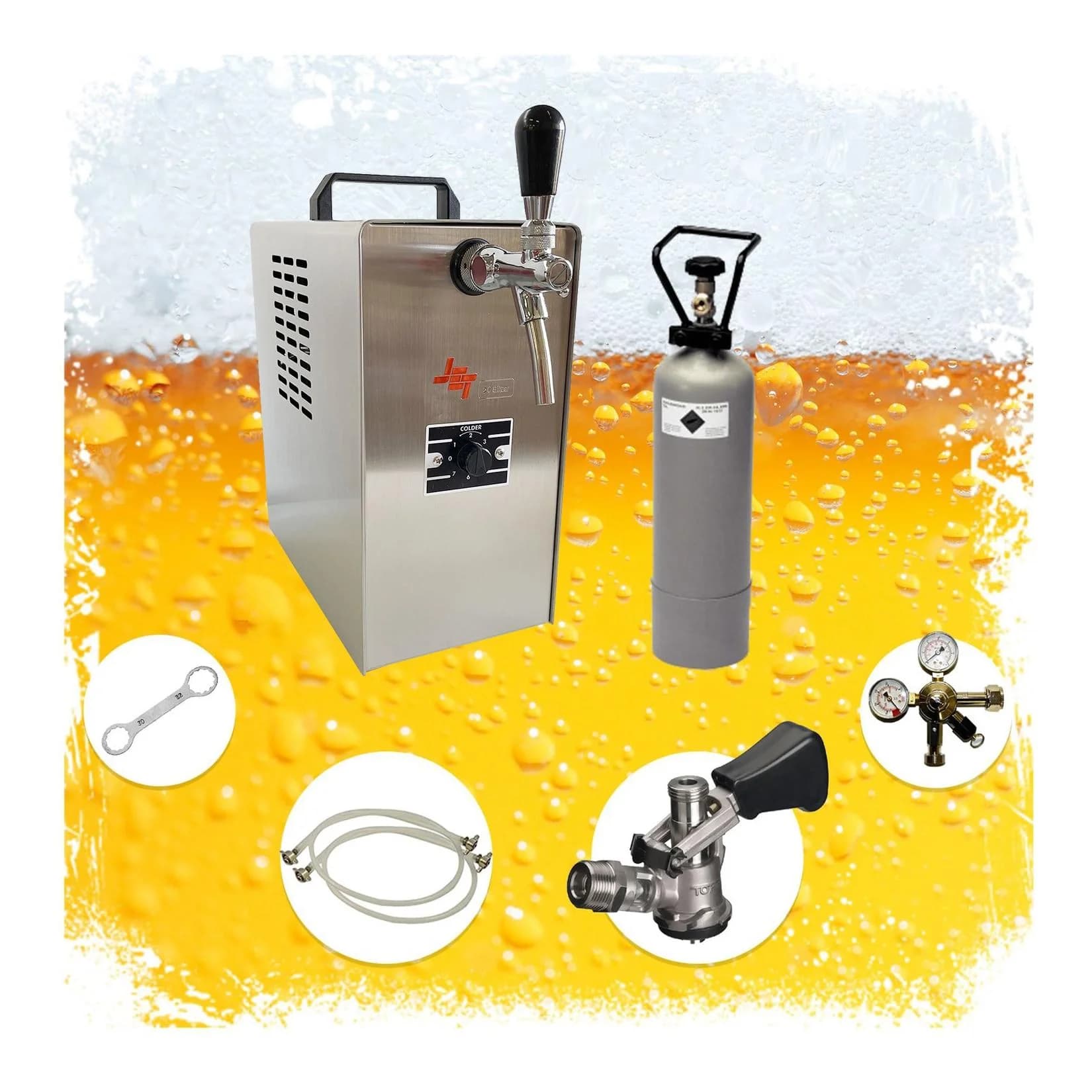 ich-zapfe Komplett Set Zapfanlage JET 30 Bierkoffer