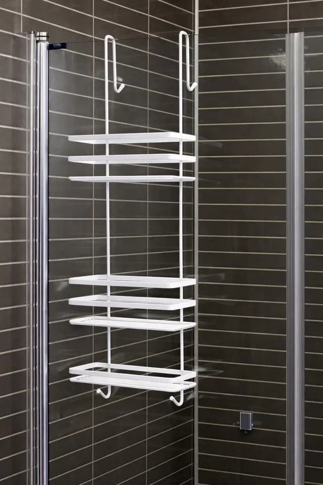 Euroshowers GmbH Duschablage Duschkabinen Hängeregal 3 Etagen Duschregal Weiß