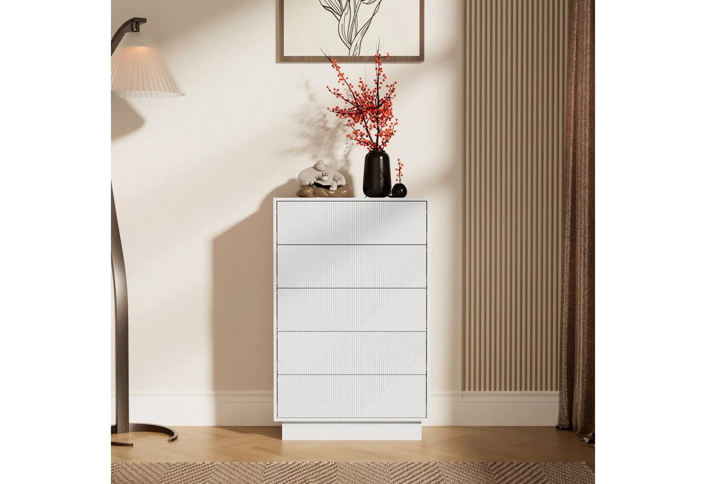 UEV Kommode mit 5 Schubladen - Sideboard Schubladenschrank