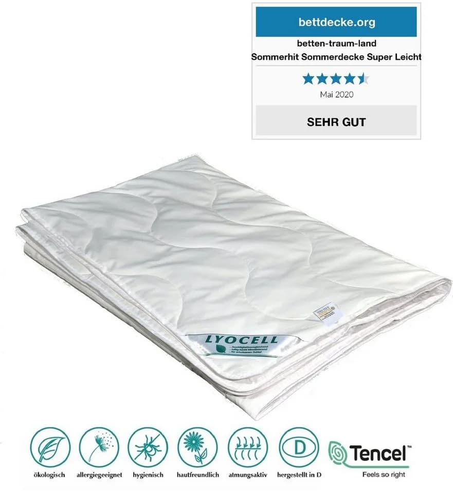 Betten Traumland Sommerdecke Lyocell 100% Natur