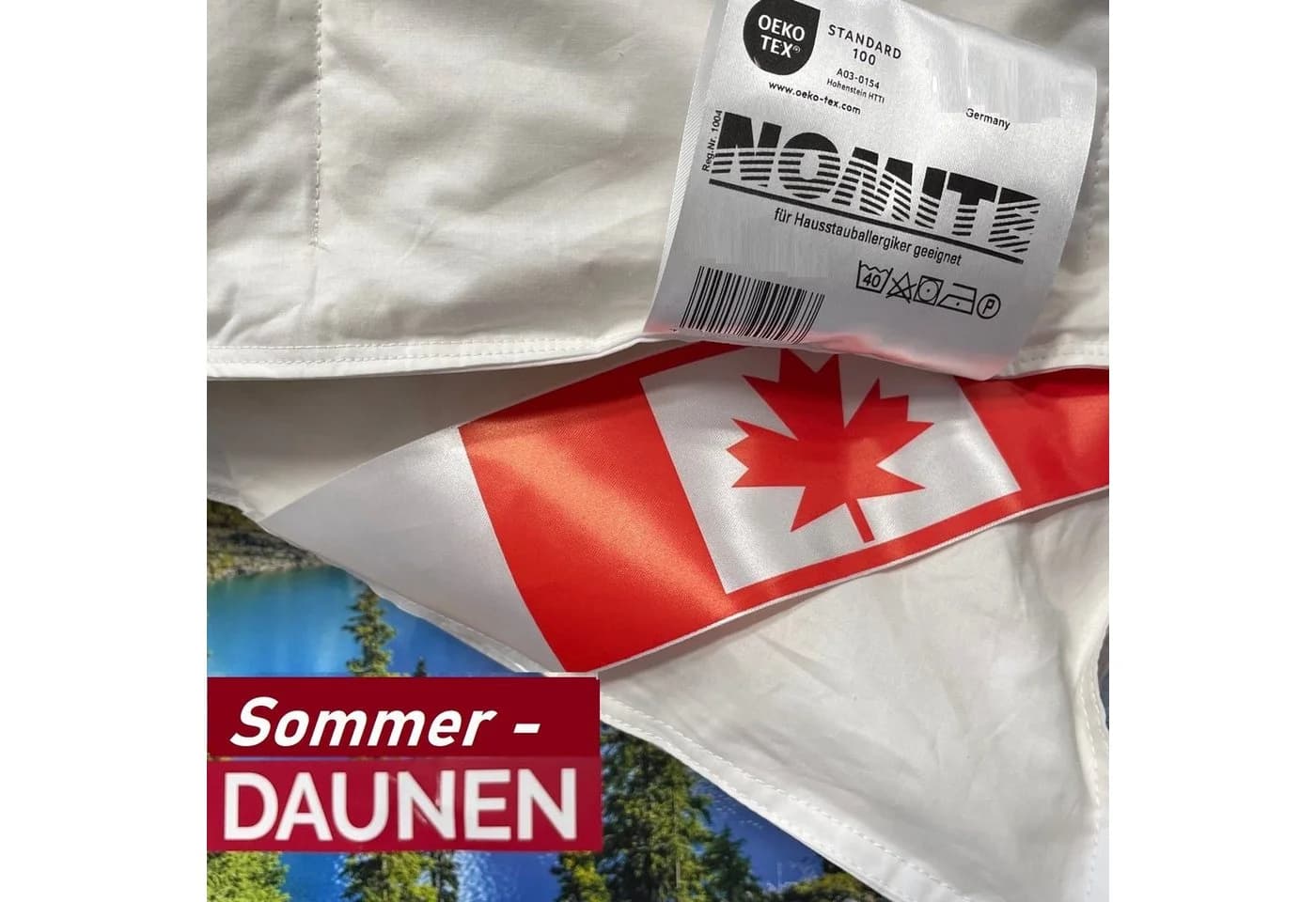 KÜNSEMÜLLER Sommerbettdecke Canada Daunen extra leicht 5-Sterne Hotelqualität
