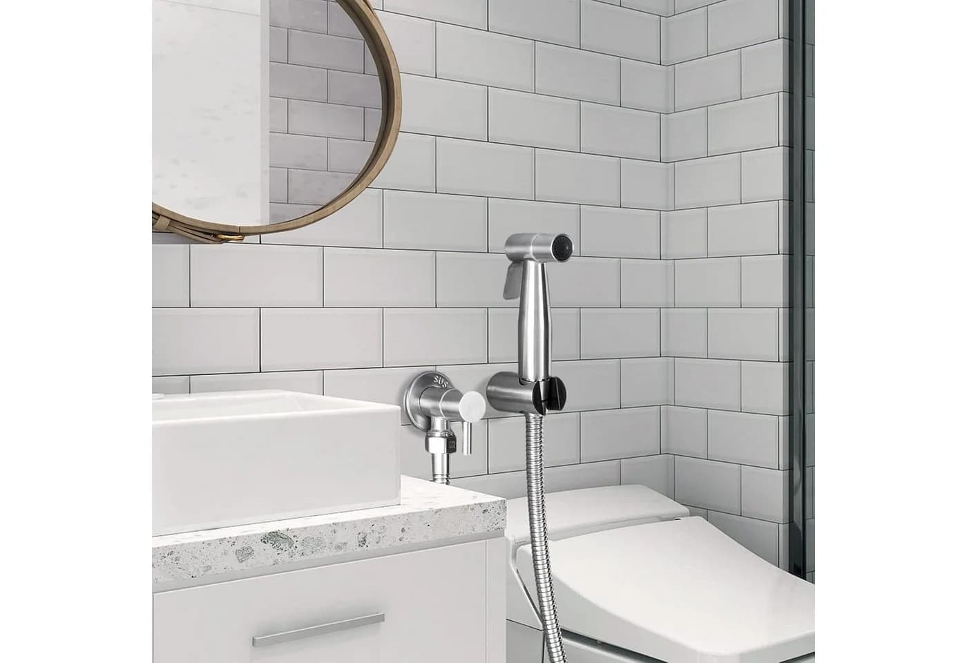 Forrlite Bidetarmatur Bidet Set - WC Brause für Intimdusche