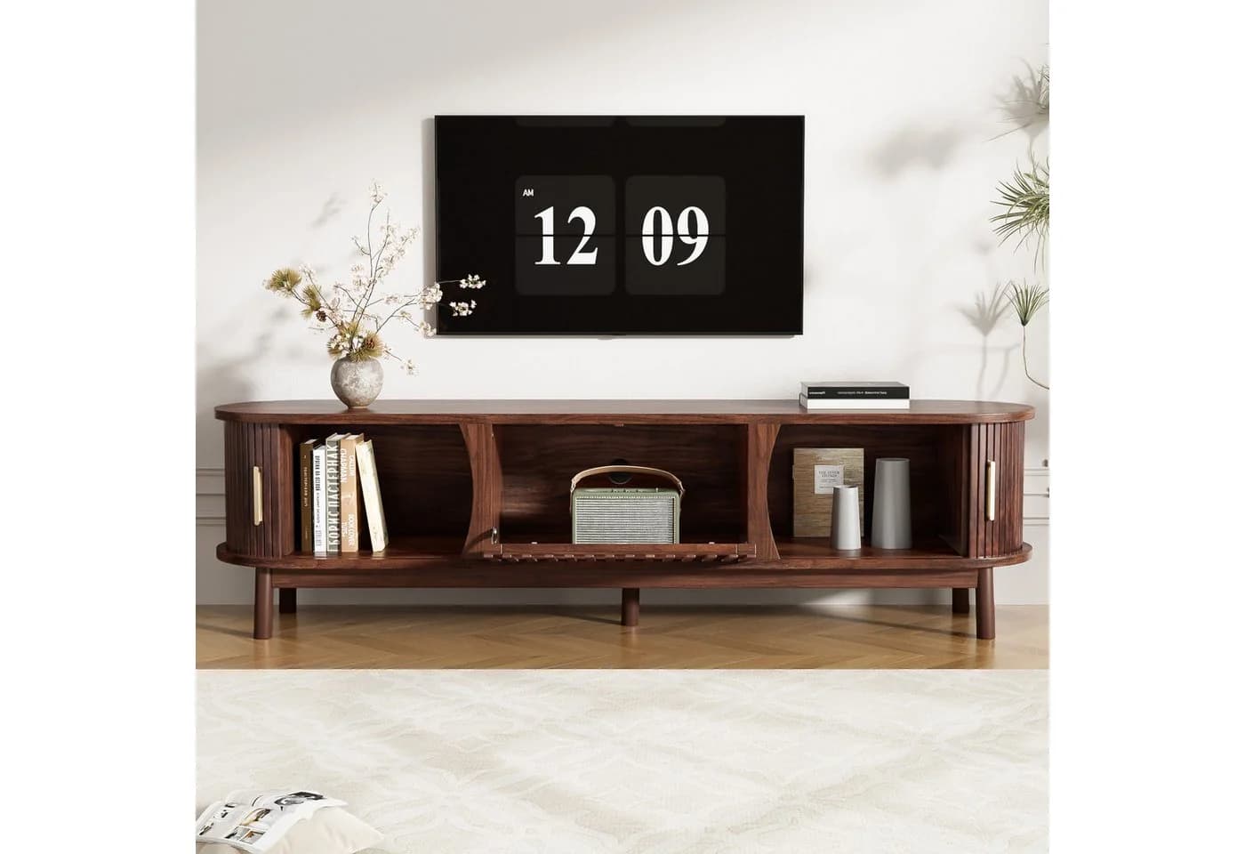 Retro-TV-Schrank aus MDF in Braun