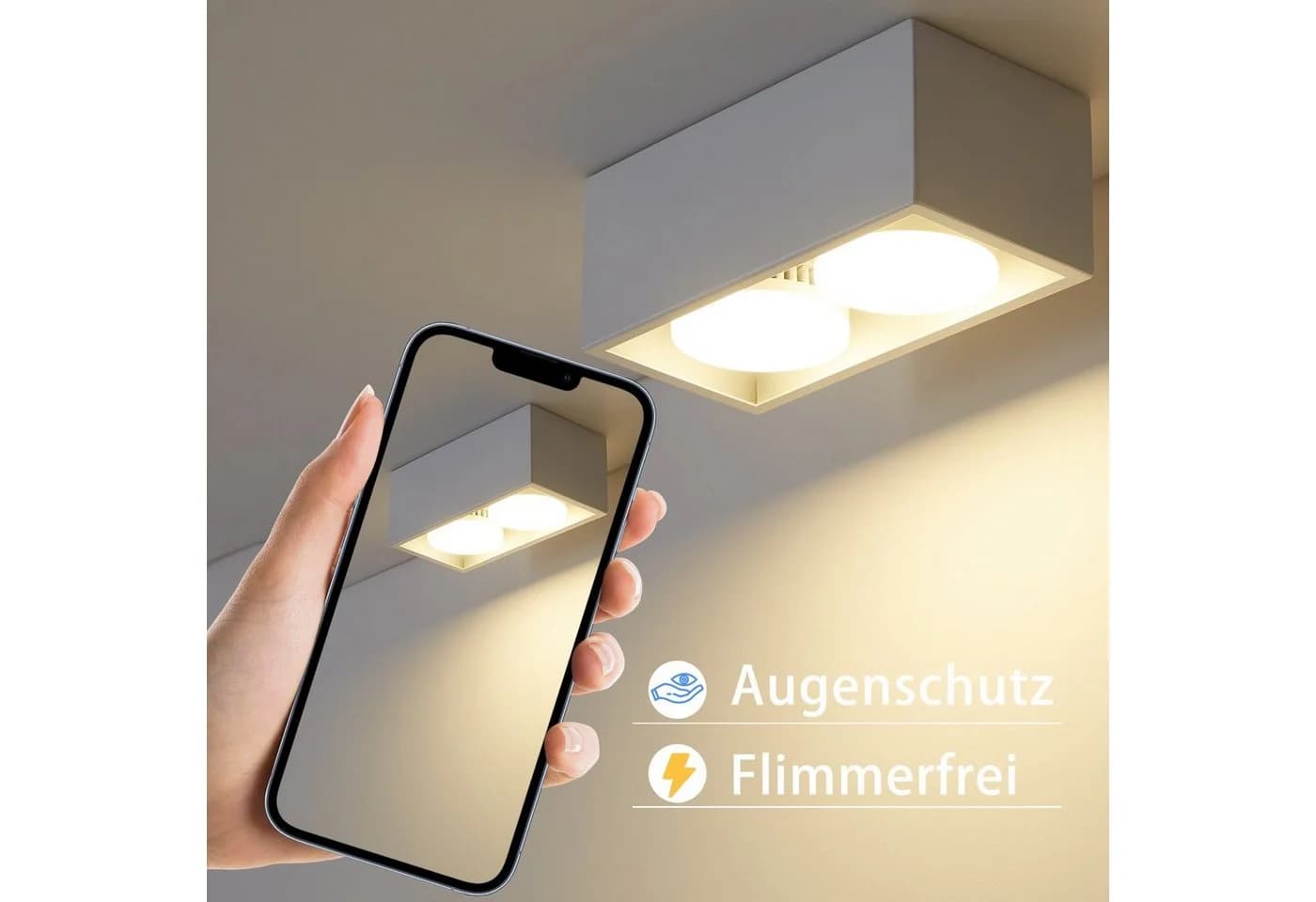 Nettlife LED Aufbaustrahler Weiß Schwenkbar 120°