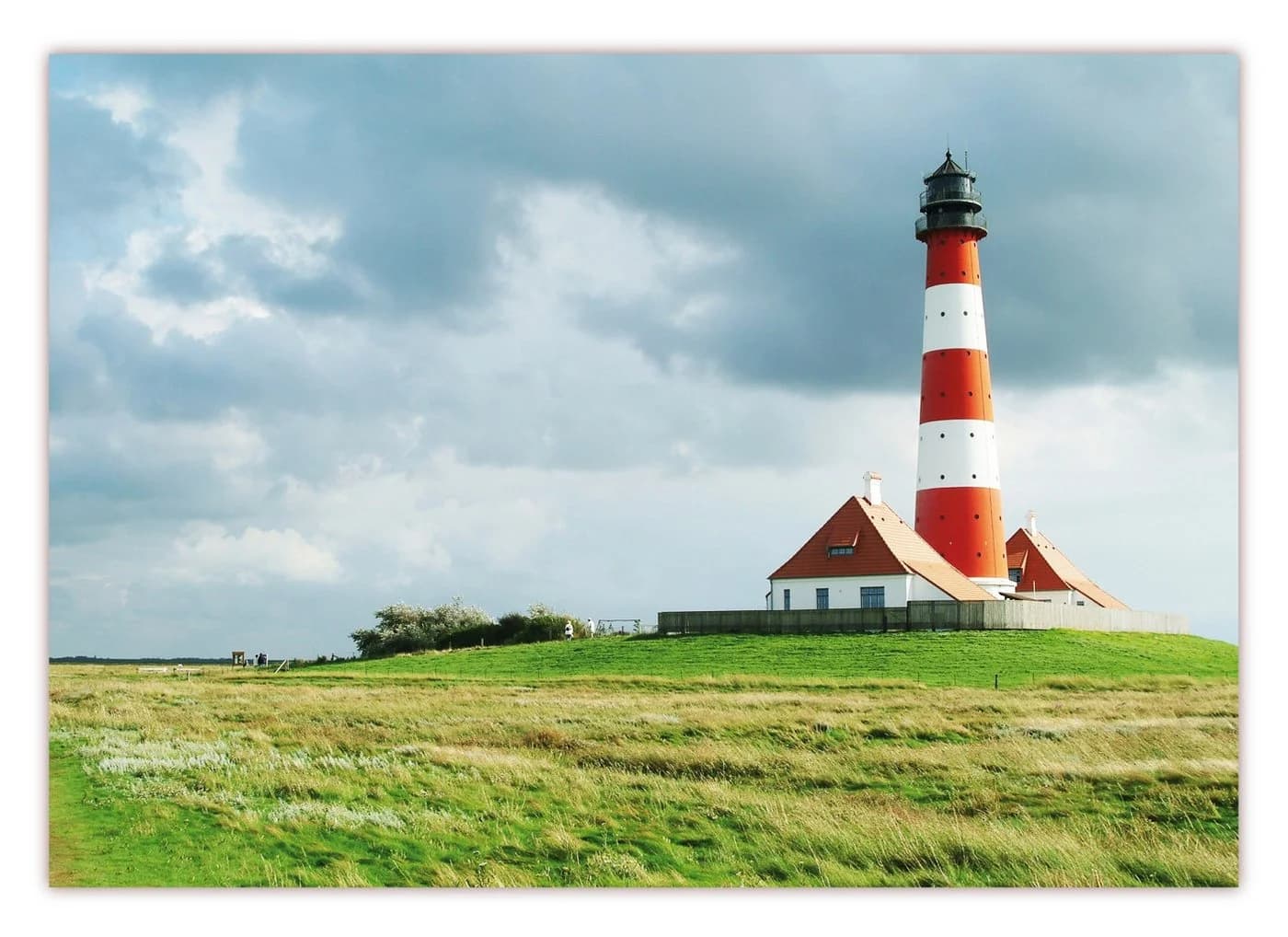 LYSCO Poster XXL Leuchtturm Westerheversand Nordsee 100x70cm