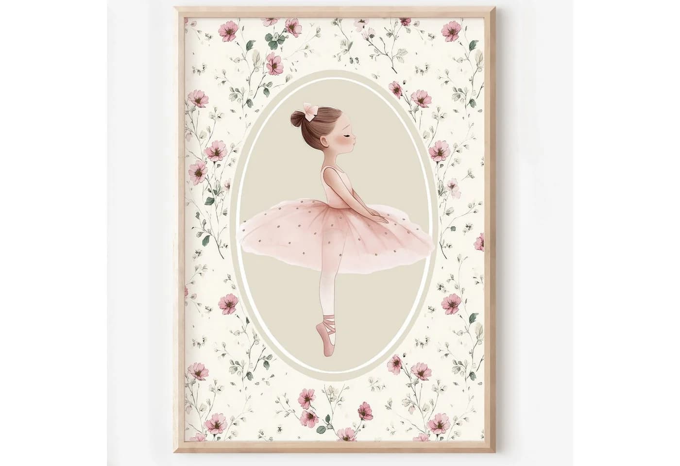 homestyle-accessoires Poster Kinderzimmer Bilderwand 6erSet Ballerina Ballett