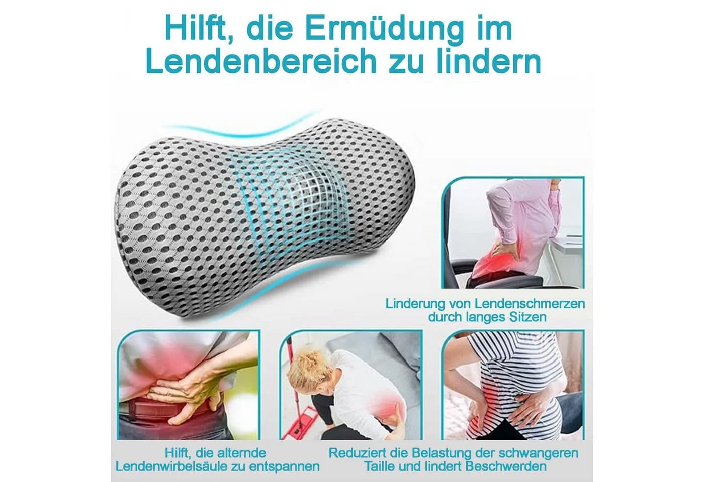 Mutig Rückenkissen Lendenkissen Memory-Schaum