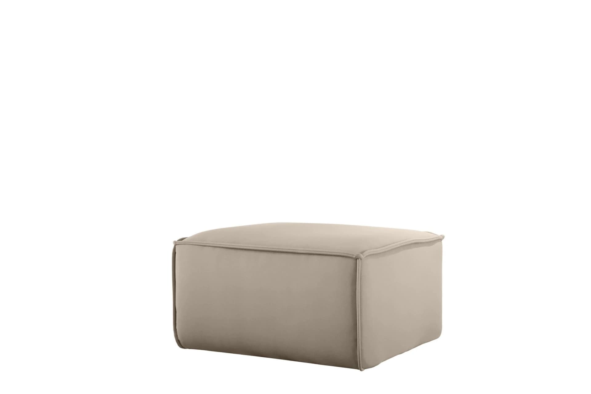 Fun Möbel Polsterhocker CELES PREMIUM Beige Designerhocker