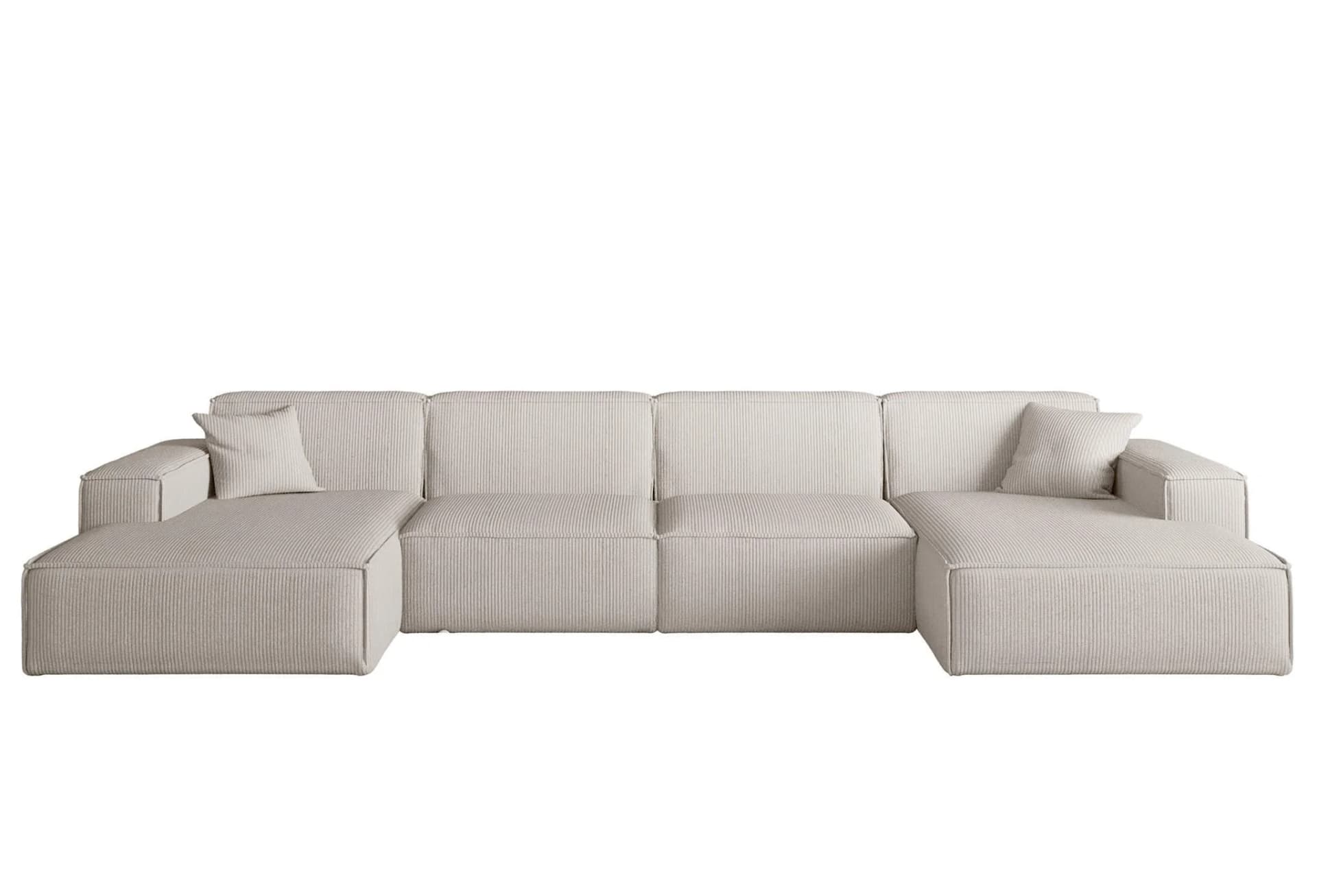 Fun Möbel Wohnlandschaft U-Form CELES PREMIUM Stoff Scala