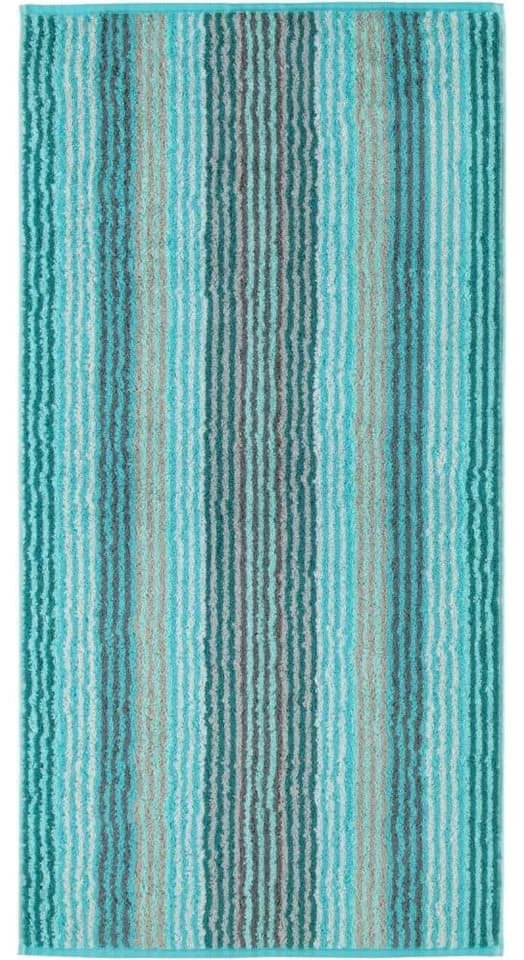 Cawö Handtuchserie Unique Streifen 944, 100% Baumwolle Blau