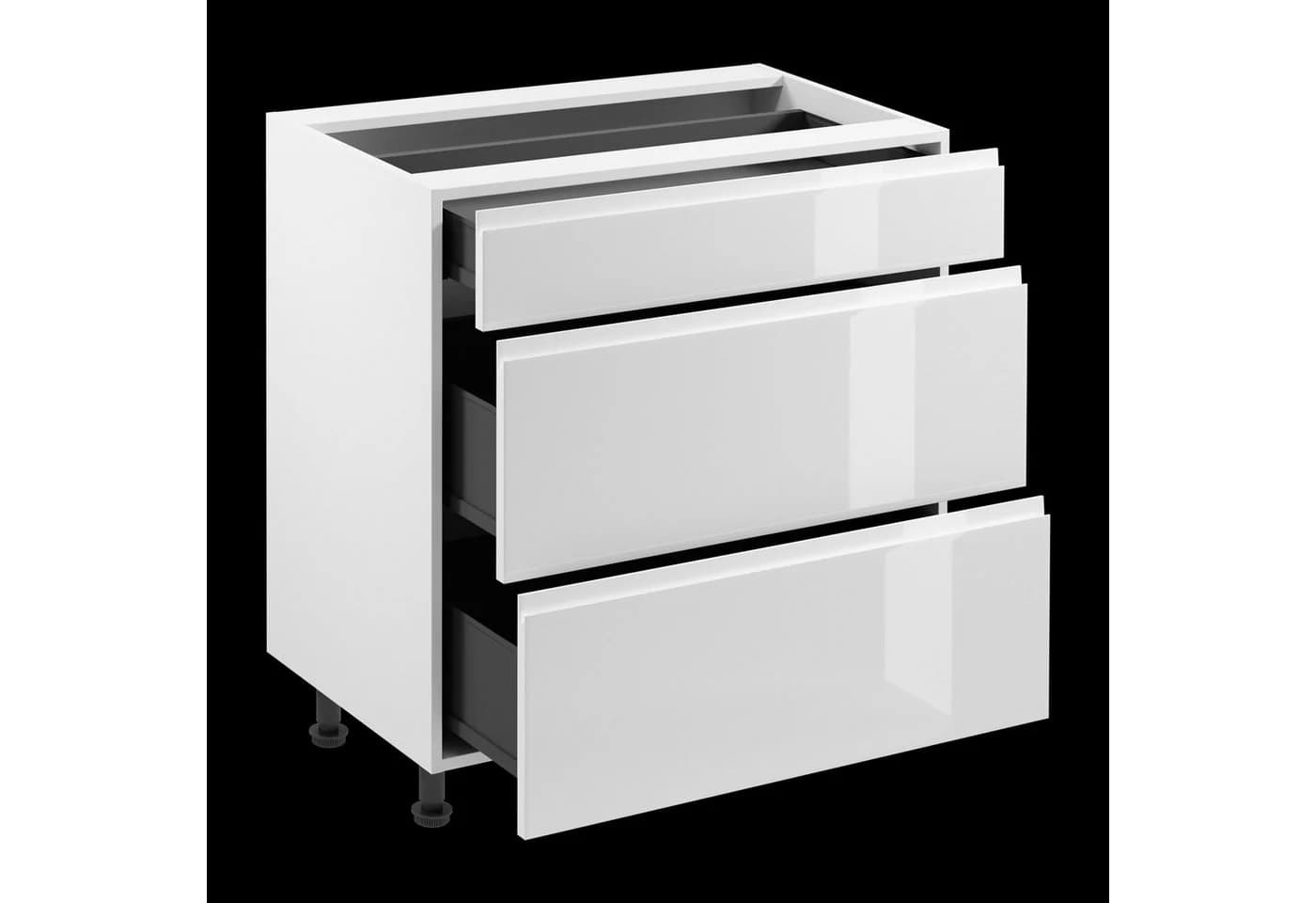 ROYAL24_MARKT Unterschrank Weiß Modern
