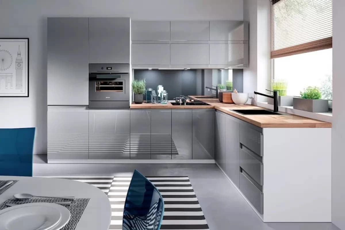 ROYAL24_MARKT Frontblende Grau Premium Aspen D45FZW