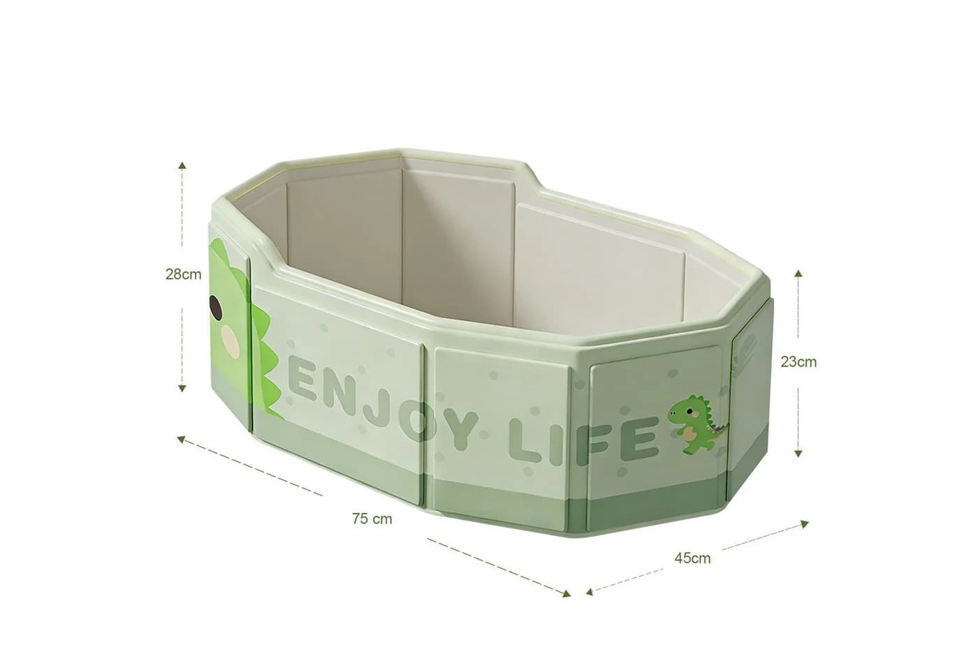 Fine Life Pro Faltbare Babybadewanne Grün Antibakteriell