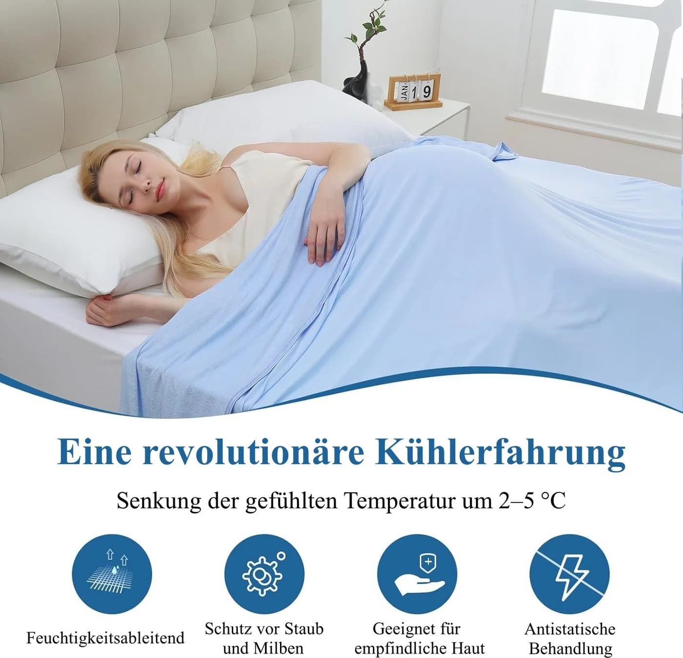 Elegear Sommerbettdecke Kühlende Arc-Chill Technologie