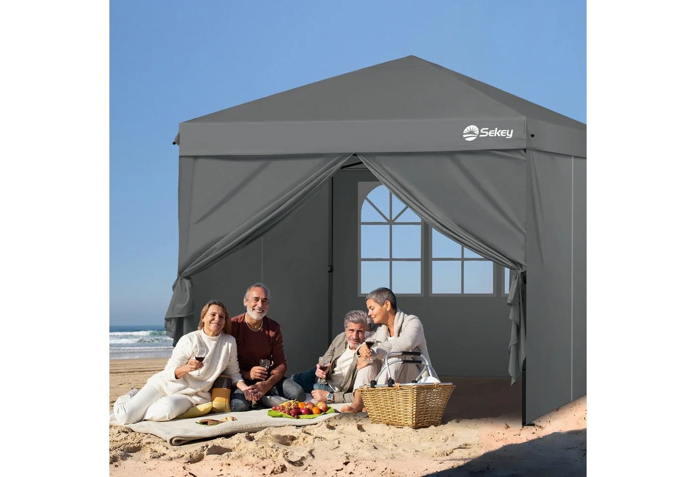 Sekey Faltpavillon 300x300 cm UV50+ Partyzelt