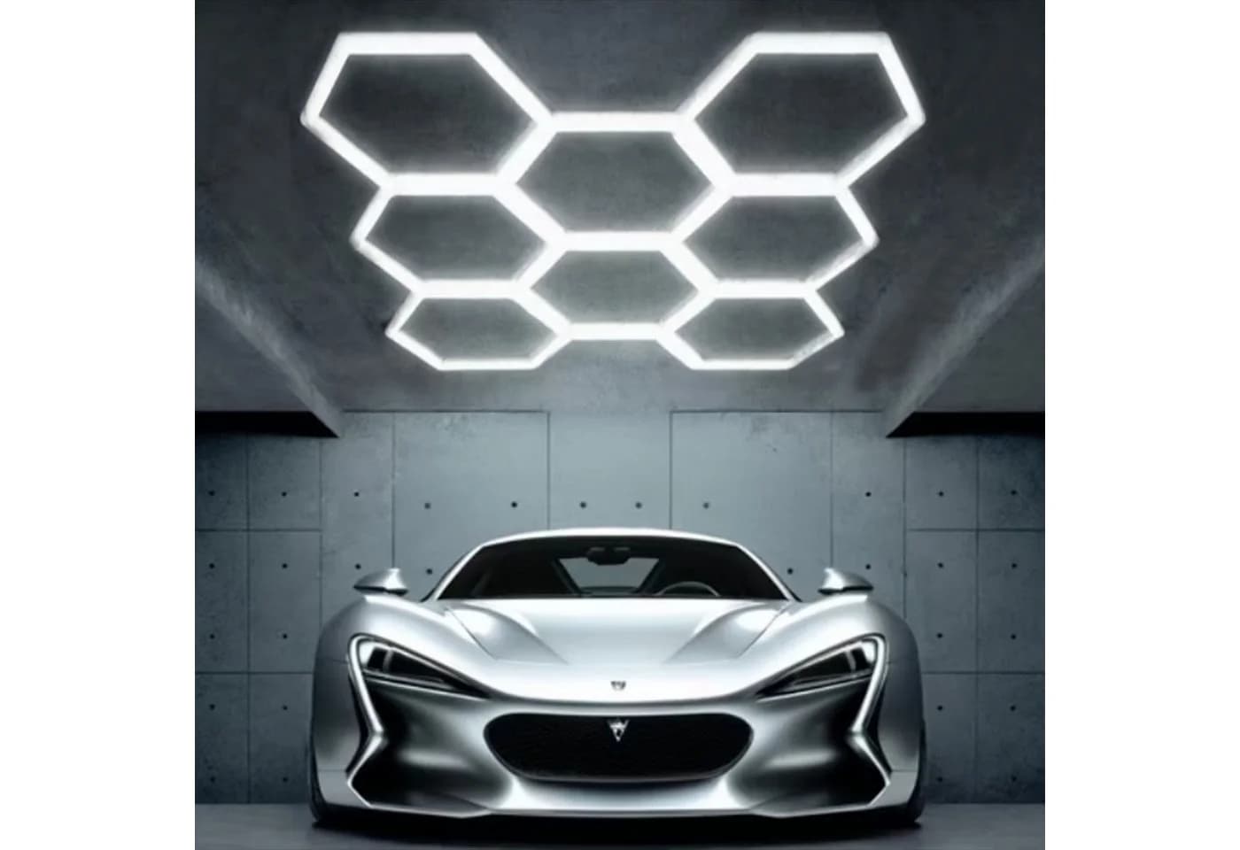 oyajia LED Deckenleuchte 8/10-Pack Hexagon Kaltweiß Garage Werkstatt