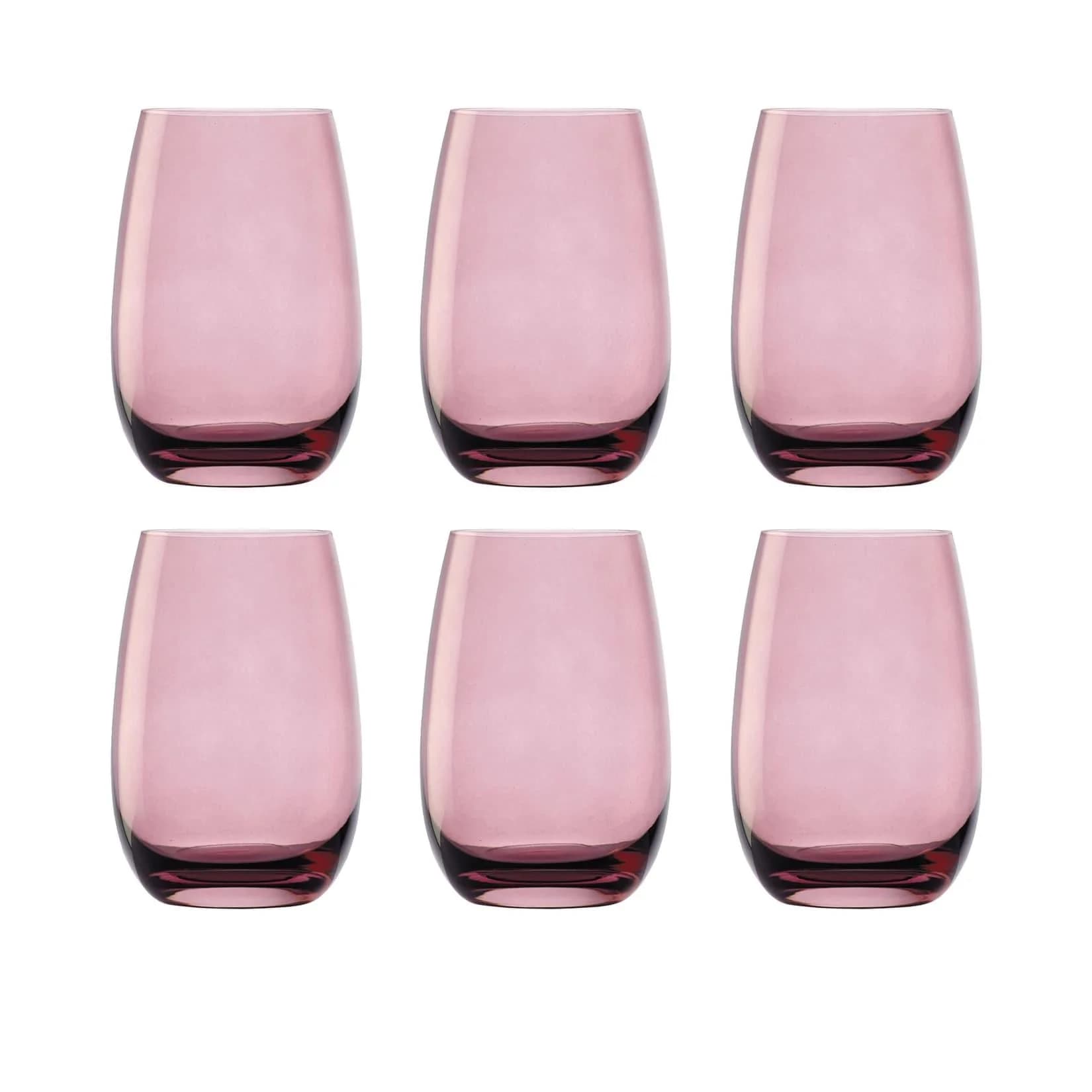 Farbige Trinkgläser ELEMENTS 6er-Set Flieder 335 ml