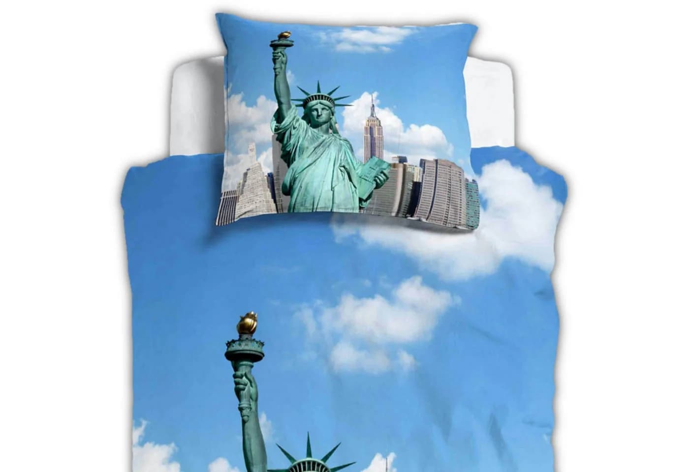 ESPiCO Bettwäsche New York Renforcé 2-teilig Digitaldruck Freiheitsstatue USA