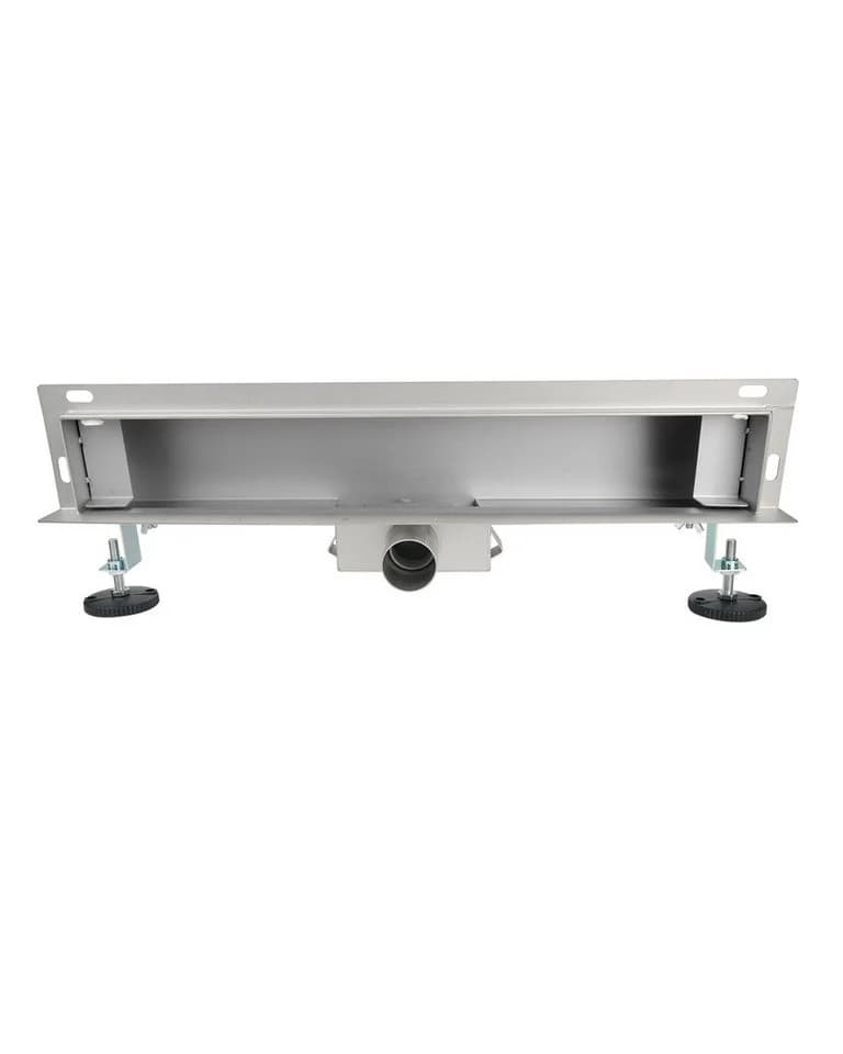 euroharry Duschrinne Edelstahl Wandmontage Befliesbar Silber