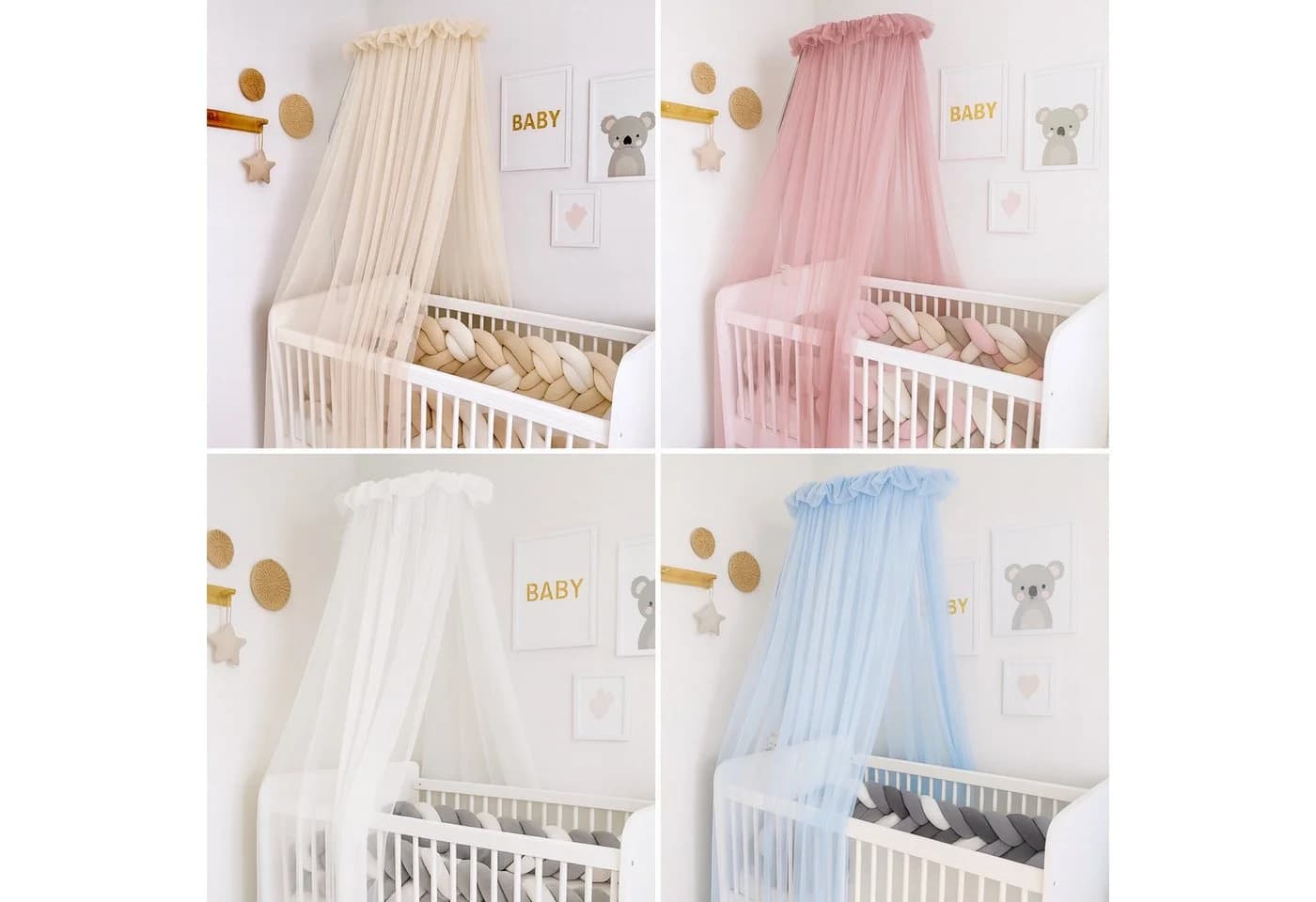 Baby Fancyroom Betthimmel 300x180cm Tüll Handgefertigt