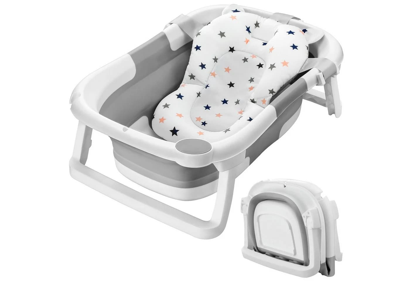YOLEO Babybadewanne Silikon Klappbare Wanne für 0-2 Jahre