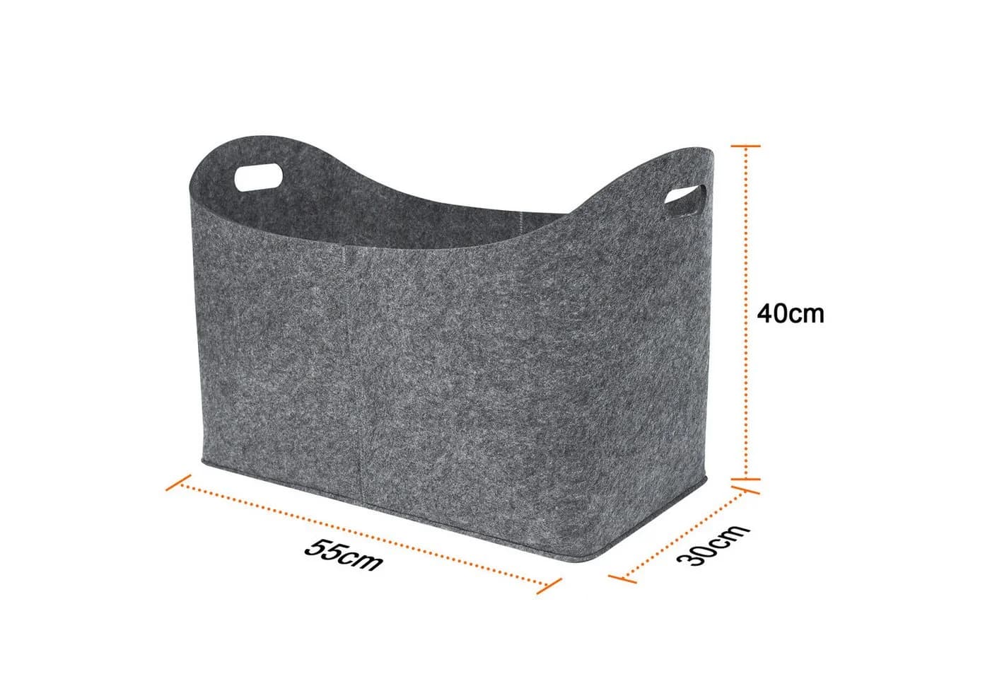 FIVMEN Allzweckkorb Henkeltasche Aufbewahrungstaschen Set Filz 60 Liter