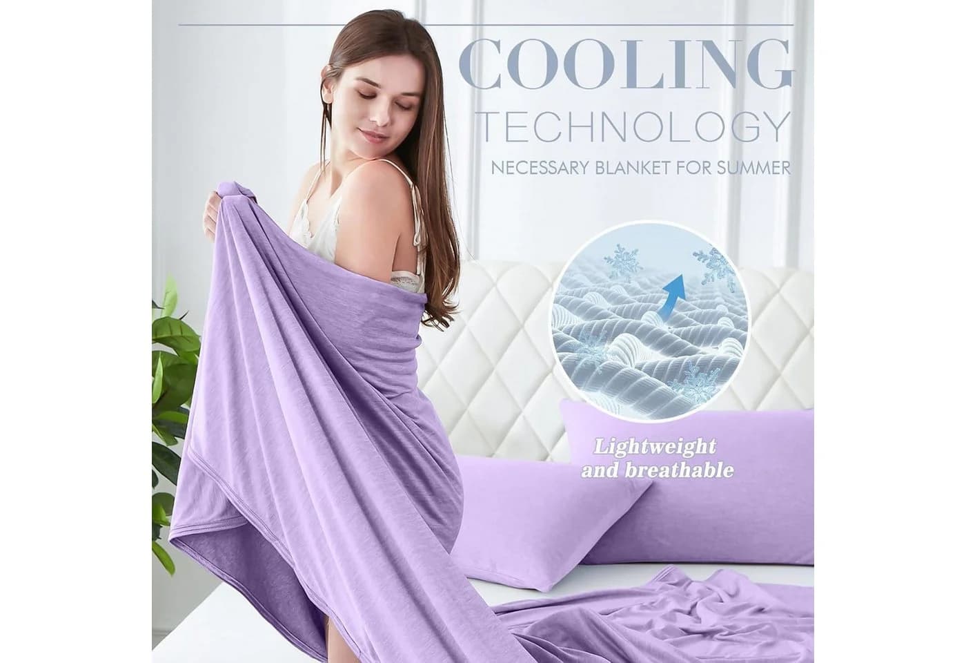 Elegear Sommerbettdecke Arc-Chill 3.0 Kühldecke Violett