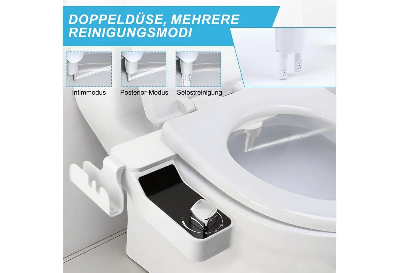SURFOU Bidetarmatur Bidet Einsatz Weiß