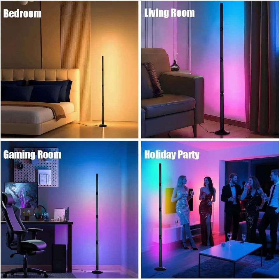 Toomoke LED Stehlampe Faltbar RGBICWW mit App-Steuerung