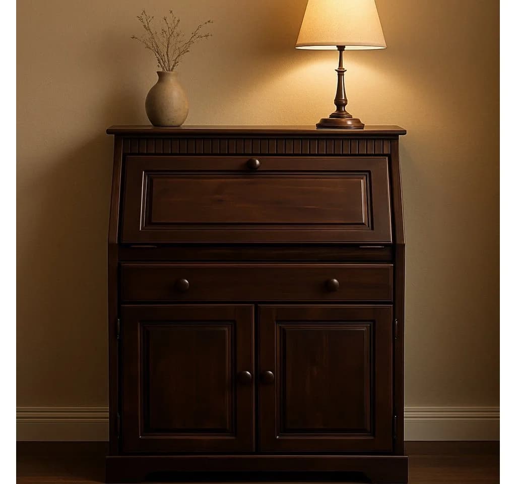 Clever-Moebel Sekretär Kiefernholz Landhausstil Schreibtisch 83x41x111 cm