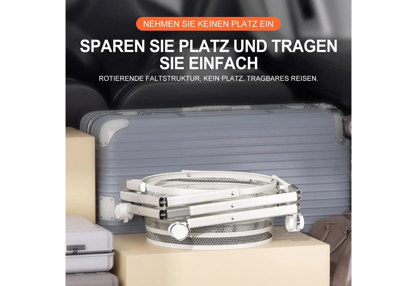 FOXSPORT Standregal faltbar mit Rollen weiß