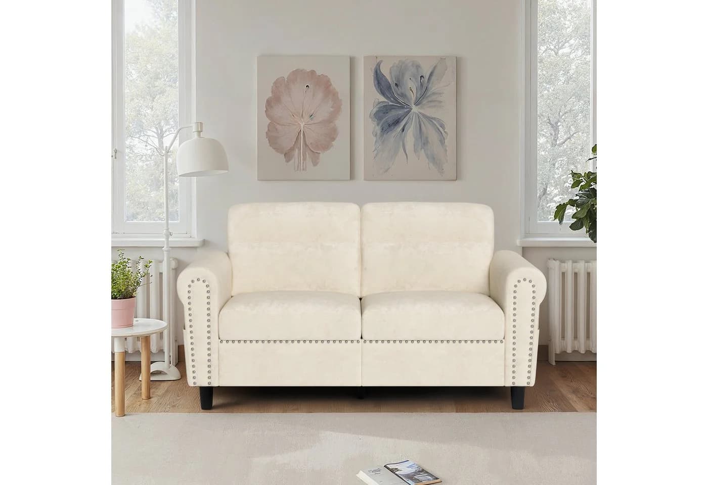 Bealife 2-Sitzer Couch Beige 152x76x84 cm