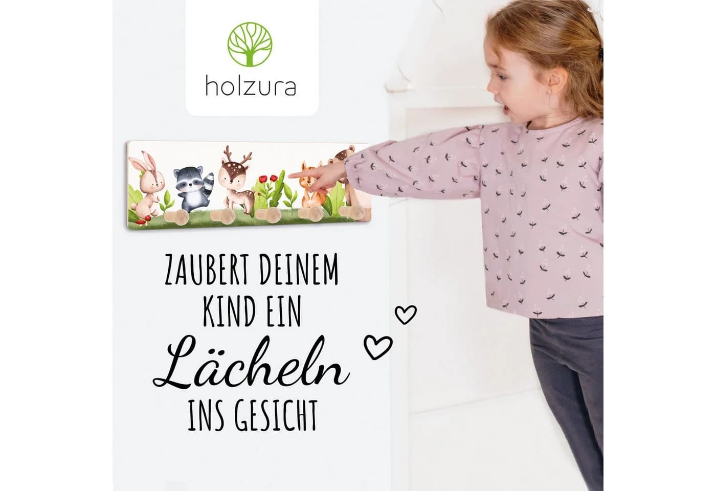 Holzura Kindergarderobe Garderobe für Kinder