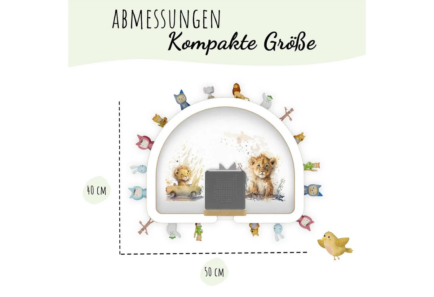 Holzura Tonie Regal Regenbogen Magnetischer Rahmen