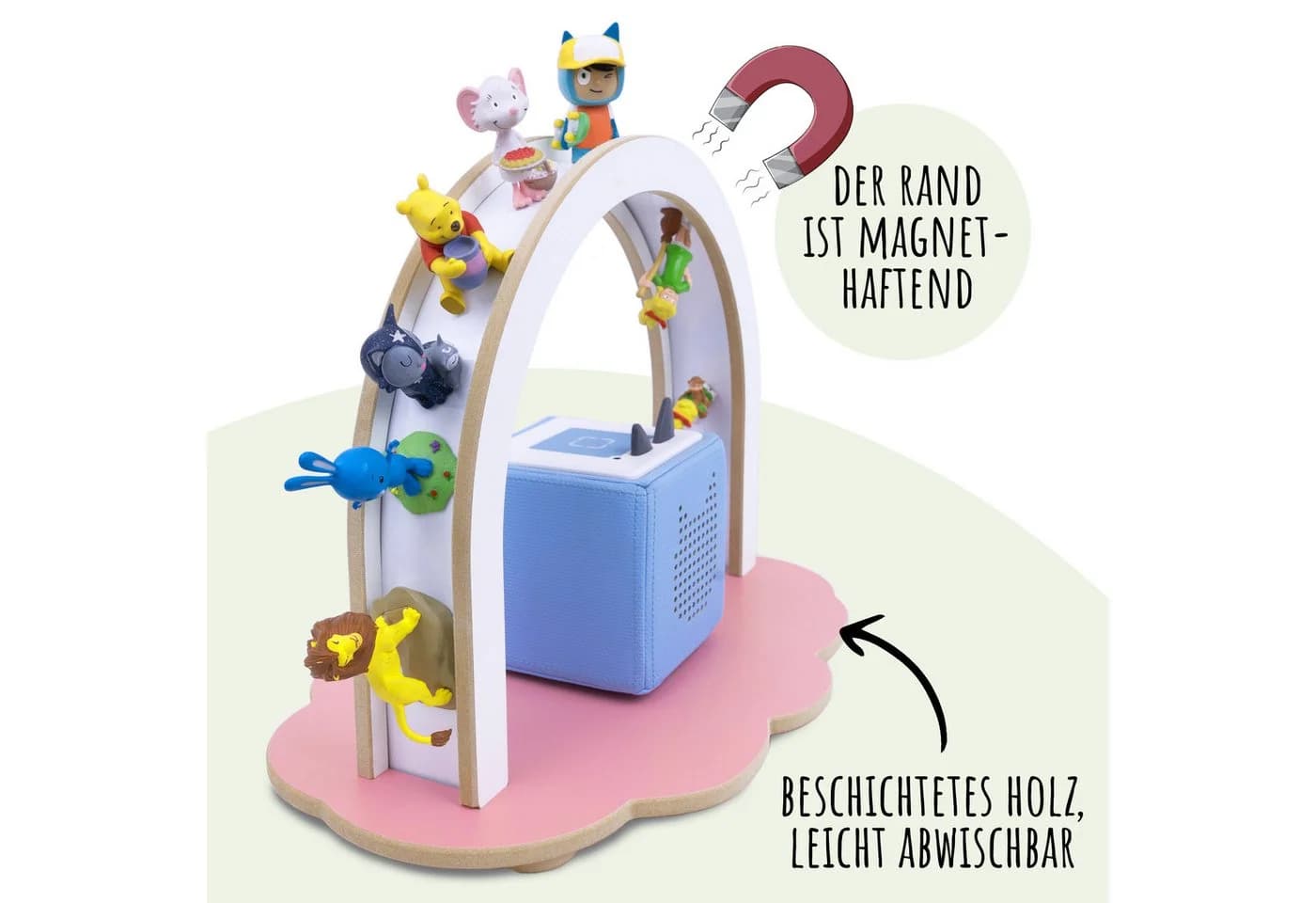Holzura Tonie-Standregal Flamingopink